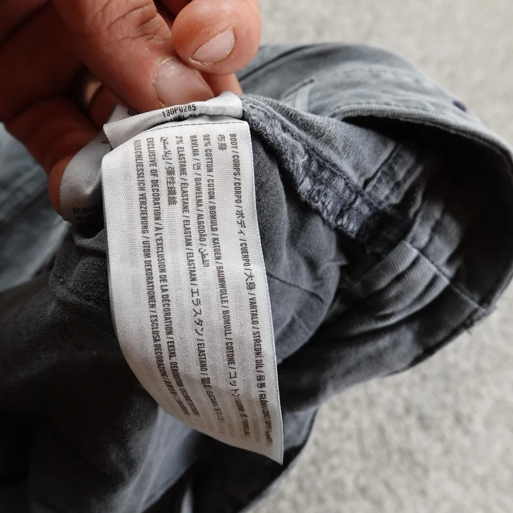 VTG Abercrombie Fitch Jeans Mens 30X32 Blue Gray Carpenter Pants Grunge 90Ss Y2K